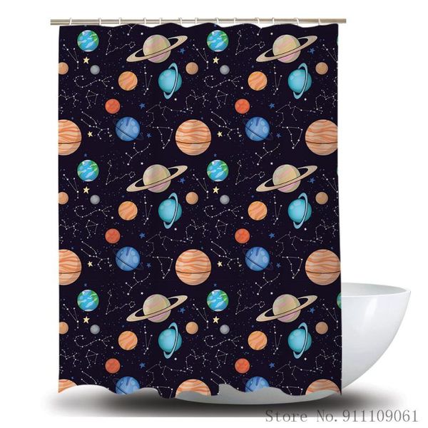 

shower curtains 3d star pattern printed curtain polyester fabric waterproof mould proof bathroom partition home decoration
