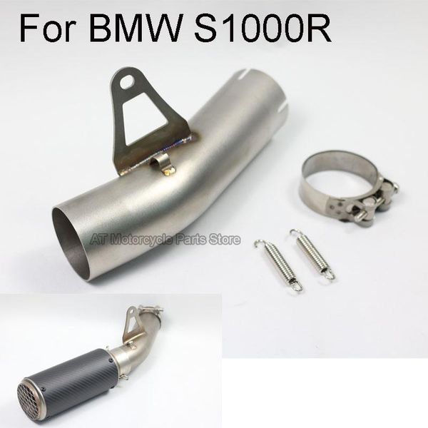 

stainless steel motorcycle universal exhaust middle connect link pipe for s1000r system