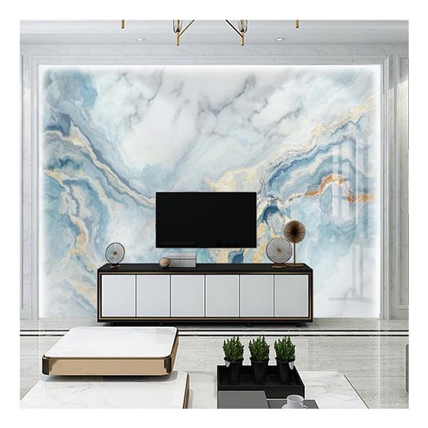 

wallpapers 3d wallpaper abstract marble tv background european style living room wall covering home decoration