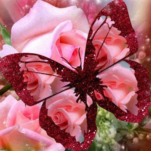 

diamond painting full 5d diy daimond cross-stitch roses&butterflies mosaic square rhinestones paintings embroidery wedding decor
