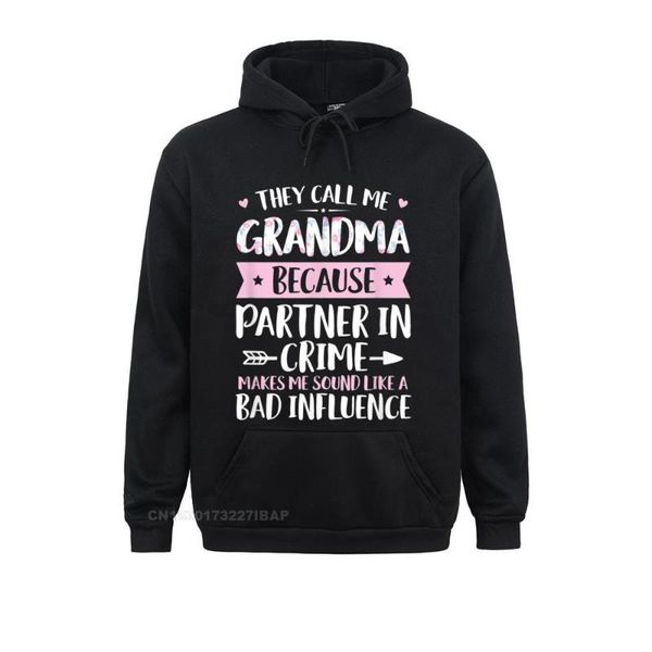 

men's hoodies & sweatshirts they call me grandma because partner in crime mothers day hoodie fitness for men crazy sportswears prevalen, Black