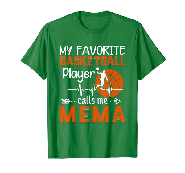 

My Favorite Basketball Player Calls Me Mema Gift T-Shirt, Mainly pictures