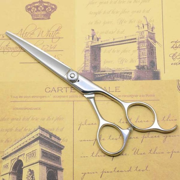 

hair scissors japanese 440c professional hairdressing 6.0" with big thumb handle & convex edge for cut sk
