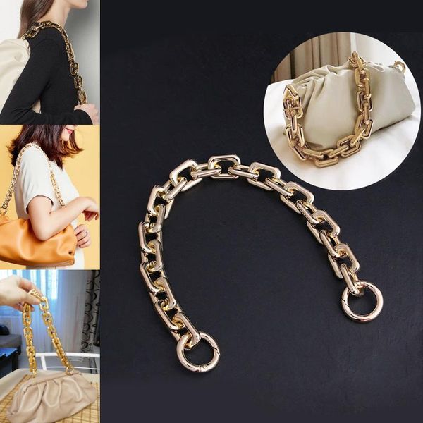

40/65cm women chic handbag replacement metal chain hand bag antique bronze silver golden diy accessories for bags strap hardware parts &, Black