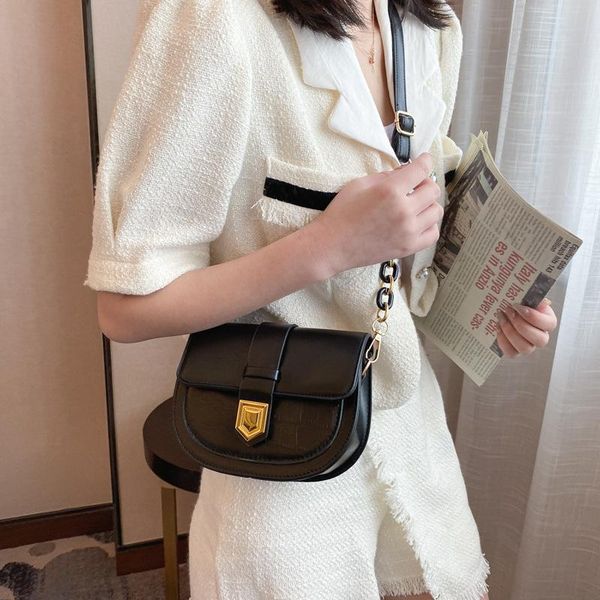 

evening bags retro one shoulder for women 2021 designer brand causal street style crossbody handbags pu leather torebka damska