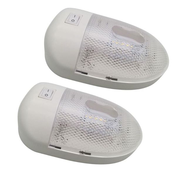 

emergency lights 2 pcs 12v 170lm led rv ceiling dome light interior lighting for trailer camper
