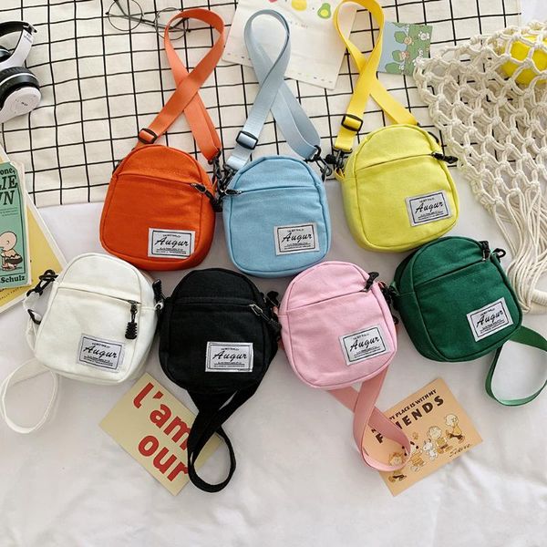 

evening bags 2021 cute women canvas patchwork small bag korean version one-shoulder crossbody casual mini handbags purse