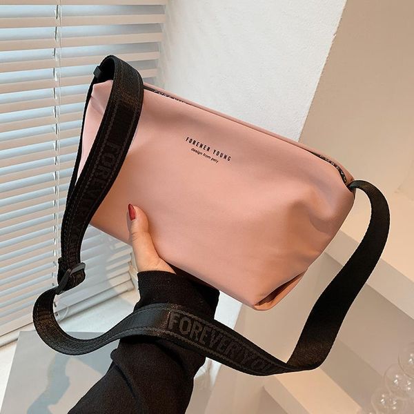 

evening bags 2021 simple solid color hobos bag women fashion nylon armpit designer shoulder handbag lady purse