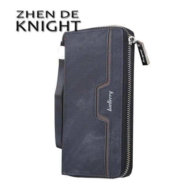 

new men wallet canvas purse and handbags for male zipper men clutches high-capacit phone bag, Red;black