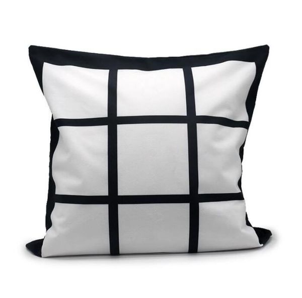 Sublimação Transferência de Transferência 9 Grade Calor de Impressão de Calor Travesseiro DIY Em Branco Sublimação Almofada Almofada Crianças Fahrenheit Pillow KKB2765