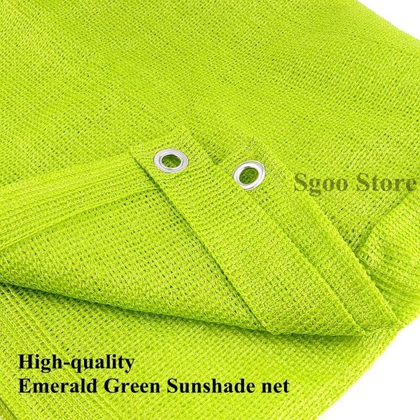 

shade 0.8x5/1.7x3m hdpe anti-uv emerald green sunshade net balcony succulent plant ventilation sun shading courtyard cooling