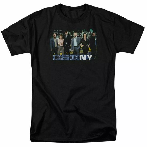 

csi new york cast t shirt mens licensed classic merchandise black, White;black