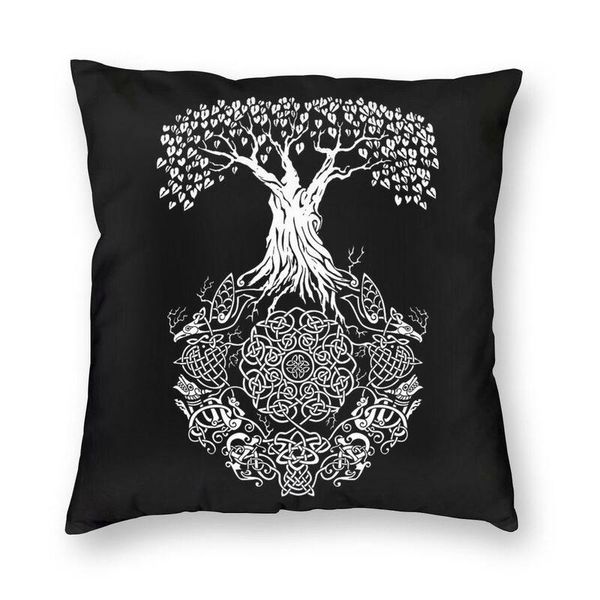 

cushion/decorative pillow tree of life vikings valhalla son odin cushion cover 40x40 decoration 3d print throw case for sofa double-sided