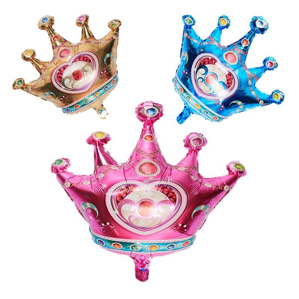 

party decoration 1pcs aluminum film foil balloon diamond crown valentine's day gift birthday