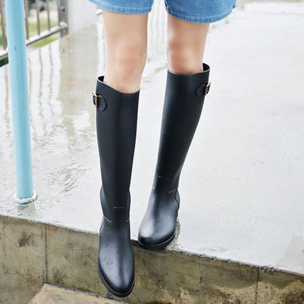 

boots rainshoes exceed non-slip high water shoes, Black