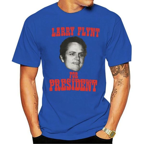 

men's t-shirts vintage rare 1970s larry flynt for president shirt, White;black