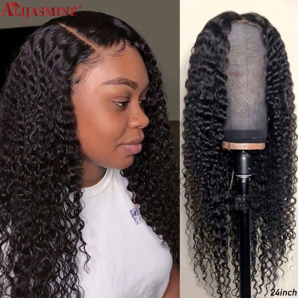 

150% density kinky curly human hair wig 13x6 lace front wigs for women peruvian remy bleached knots1, Black;brown