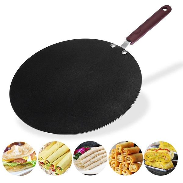 

pans 30cm pancake pan iron round baking non-stick fried egg gas induction cooker