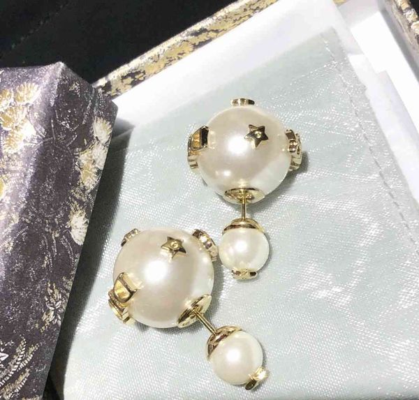 

d family 21 new cd pearl fashion temperament simple net red same earrings women fashion design, Golden