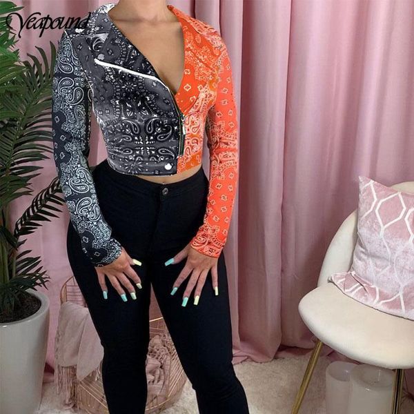 

autumn women contrast color slim waist fashion jacket casual long sleeve streetwear zipper big lapel ladies coat women's jackets, Black;brown