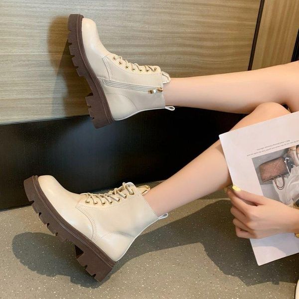 

boots women's cat ear decoration short high heel fashion casual, Black