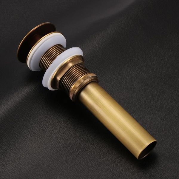 

drain for bathroom sink vessel vanity, brushed gold solid brass assembly replacement kits ser, flip overflow bath accessory set