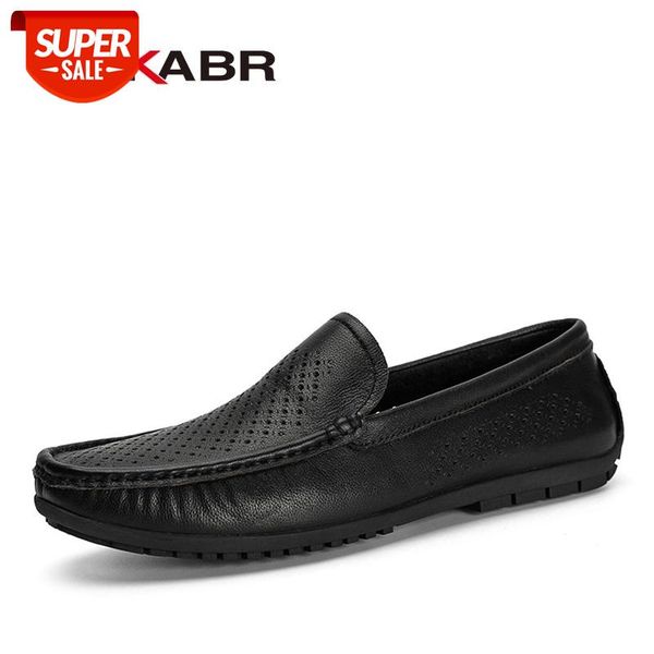 

DEKABR Hollow Men Genuine Leather Driving Shoes New Fashion Docksides Classic Boat Shoe Brand Design Flats Loafers For Men #sx2Z