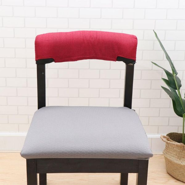 

2pcs dining chair covers cushion sleeves elastic seat cover for home el (beige and grey) bath accessory set