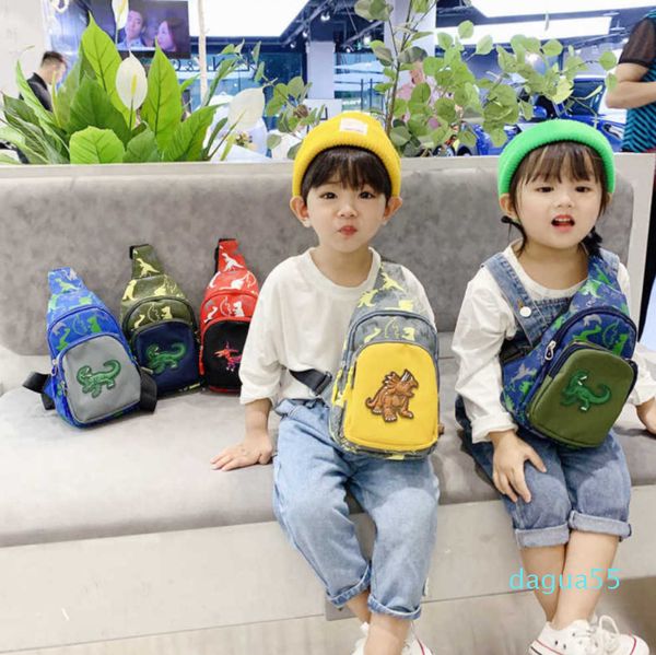 

bag new style children's waist bag boy's dinosaur messenger fashion chest wallet baby