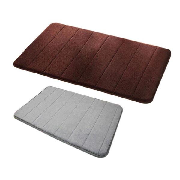 

bath mats 2pcs 40x60 cm bathroom - coffee & grey