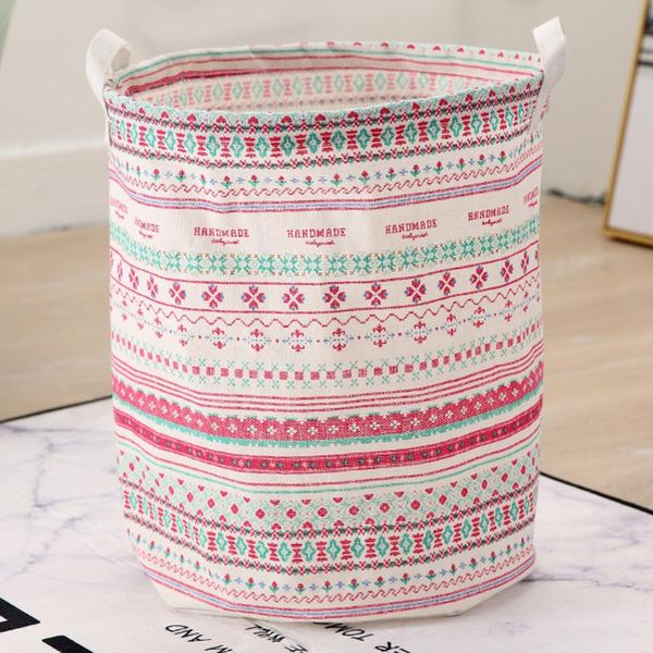 

laundry bags clothing storage basket fashion printed household foldable sundries toy dirty clothes bucket organizer