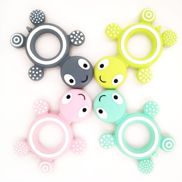 

Silicone Baby Teethers Turtle 1PC Food Grade Tortoise Silicone Tiny Rod Childrens Goods Nurse Gift Baby Teether Toys Bite Bites