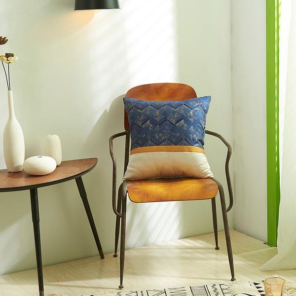 

pillow case light luxury gold bar stitching pillowcase velvet decorative