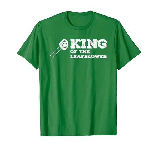 

king of the leaf blower t-shirt funny saying lawn tee, White;black