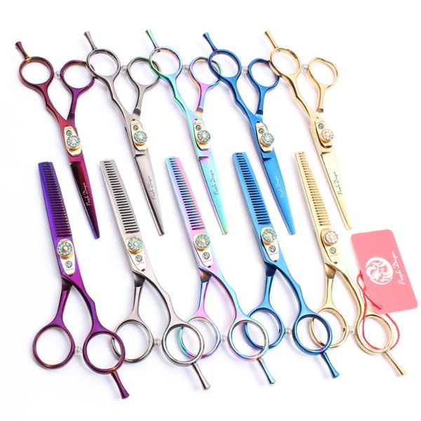

hair scissors z1020 6.0" 17.5cm purple dragon hairdressing cutting thinning shears professional polishing