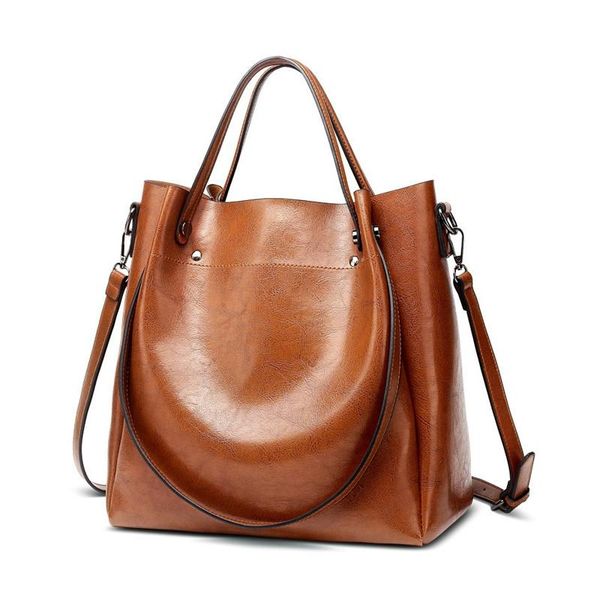 

evening bags female casual tote shoulder bag pu leather ladies bucket handbag messenger soft shopping crossbody small vintage