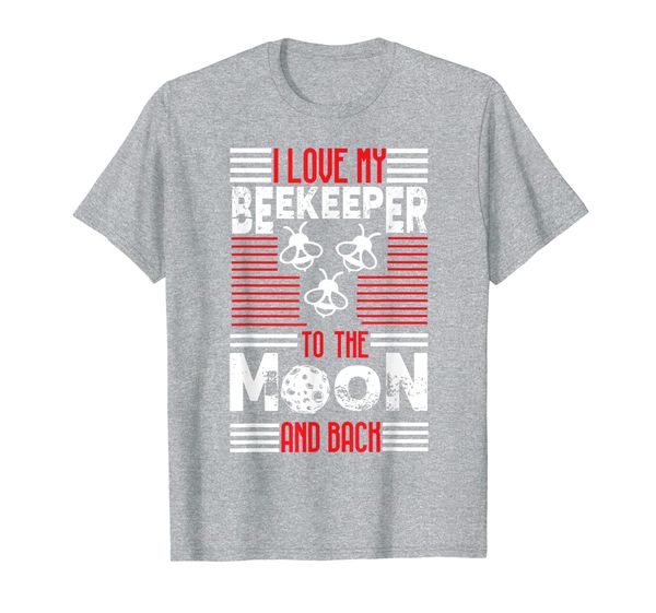 

cool i love my beekeeper to the moon and back gift t-shirt, White;black
