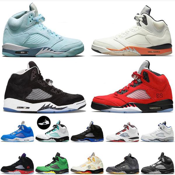 

5s 5 men basketball shoes racer blue bluebird raging bull unc oregon ducks florida gators oklahoma size 40-47