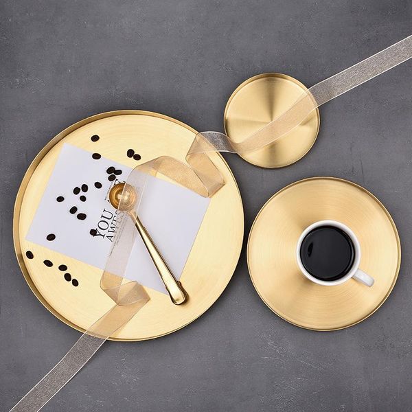 

round fruit tray stainless steel storage european jewelry metal deskkitchen & organization