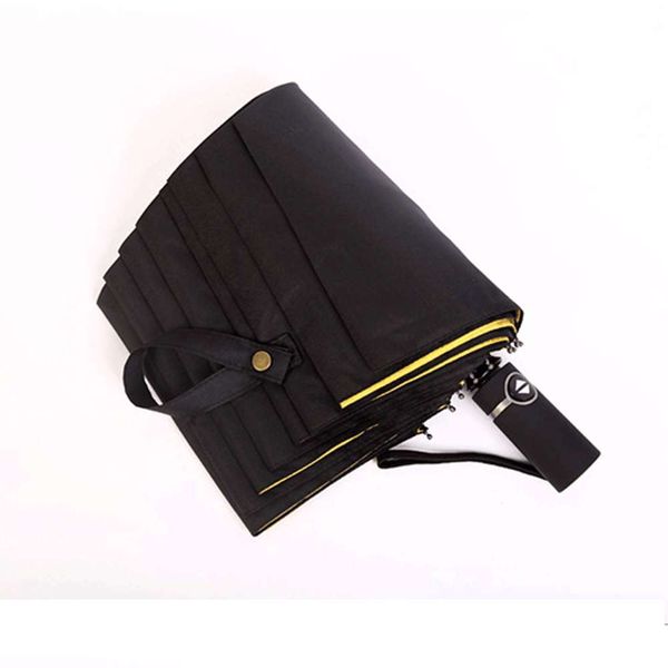 

creative gift umbrella automatic three fold advertising one button open and close folding business