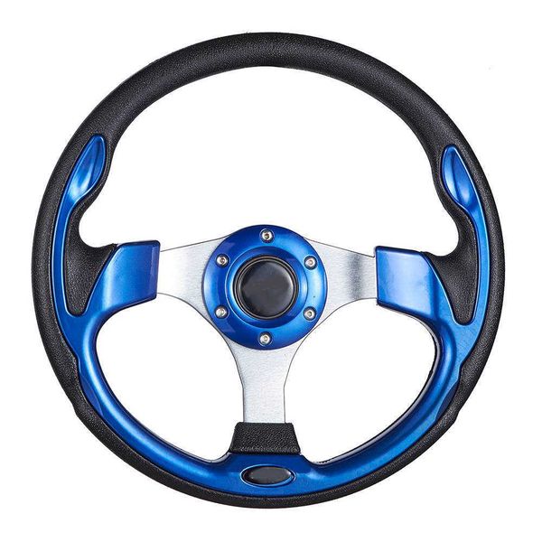 

32cm car flat dish steering wheel 3 spokes universal sports race classic style