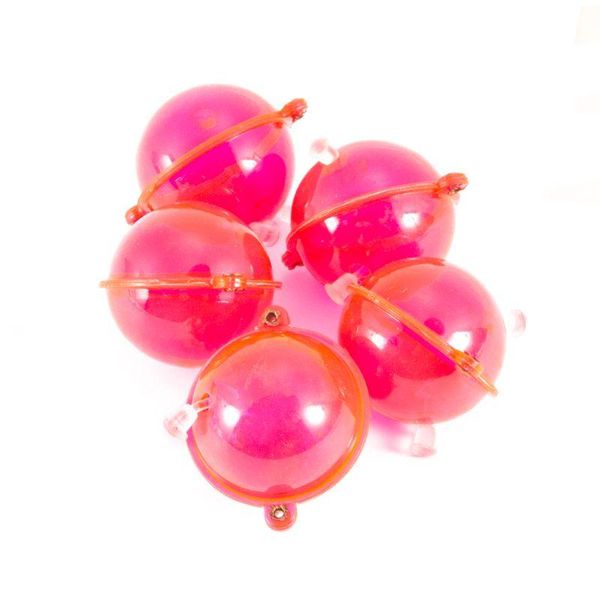 

pcs/set fishing float abs plastic balls water ball bubble floats tackle sea outdoor accessories blue red 25/32/40/47mm