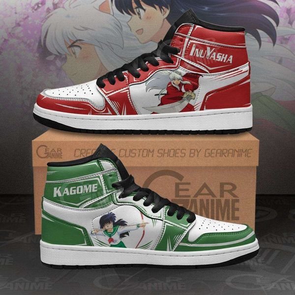 

inuyasha and kagome sneakers custom inuyasha anime sport shoes 2021
