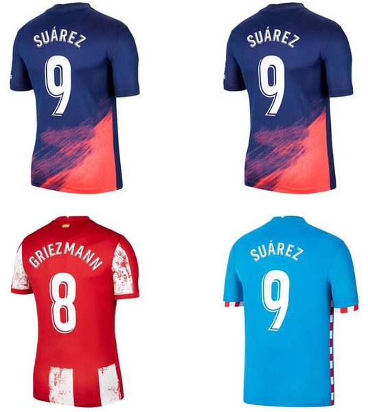 

2021/22 madrid fans player version soccer jerseys 21 22 griezmann, Black;yellow