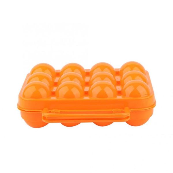 

storage bottles & jars kitchen box double side plastic egg tray case holder container with handle for 12
