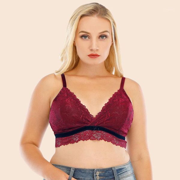 

yoga outfit ladies sports bra fitness large size ultra-thin no steel ring lace underwear lingiere bralette crop sujetadores#30