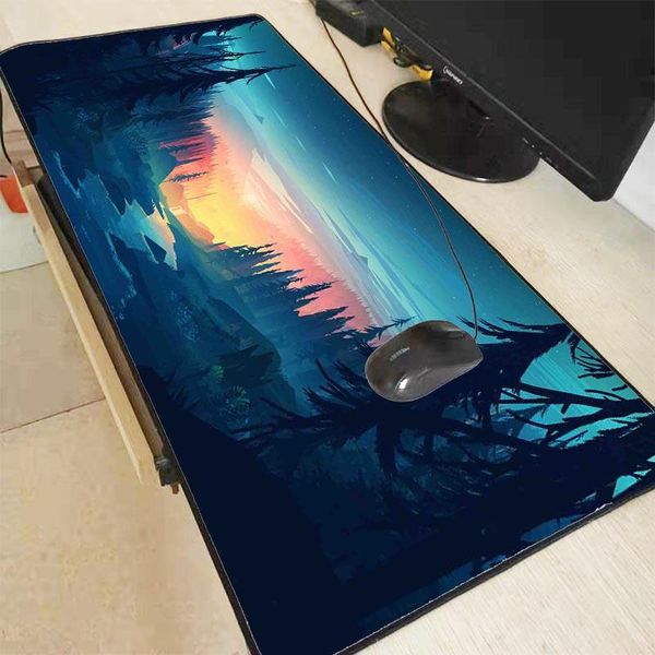 

mouse pads & wrist rests xgz sunset tree scenery large locking edge pad for office and home quickly notebook computer table keyboard