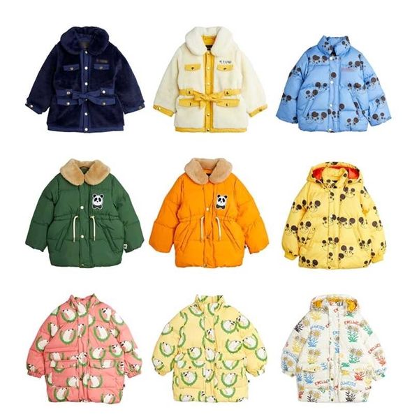 Mr Winter Kids Jacket para Meninos Gilrs Criança Espessa Coração Quente Impressão Com Capuz Casaco Bebê Criança Comfort Outwear Roupas 211027