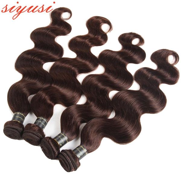 

human hair bulks siyusi extensions brazilian body wave bundles dark brown burgundy honey blonde, Black