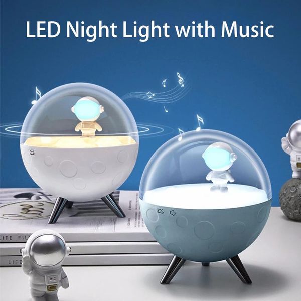 

interior decorations 3 modes lighting usb rechargeable touch switch music night lamp led light cute outer space reading car decor
